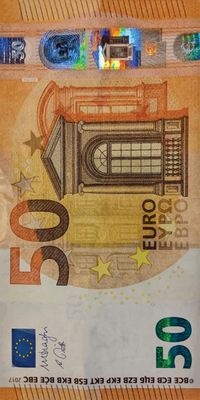 &quot;50 Euro&quot;, Acrylglasbild