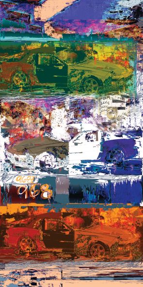 &quot;968 STREET&quot;, Acrylglasbild