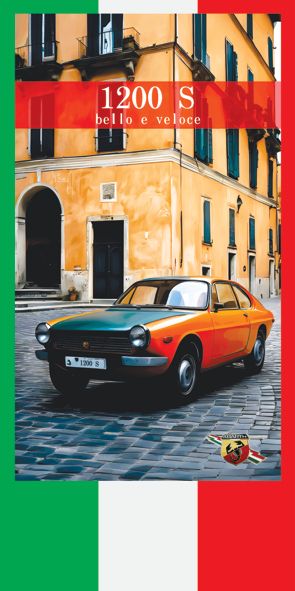 &quot;Abarth 1200S&quot;, Acrylglasbild