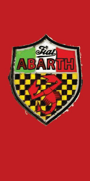 &quot;ABARTH-WAPPEN&quot;, Acrylglasbild