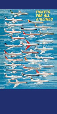 &quot;AIRLINES&quot;, Acrylglasbild