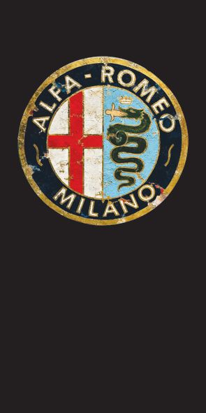 &quot;ALFA-Logo vintage&quot;, Acrylglasbild