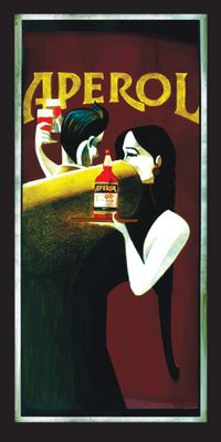 &quot;APEROL&quot;, Acrylglasbild