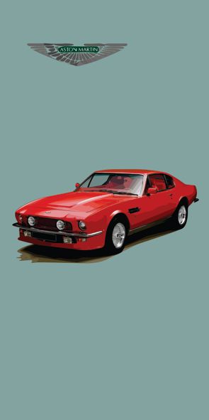 &quot;Aston Martin V8&quot;, Acrylglasbild
