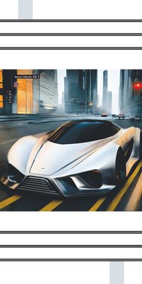 &quot;Aston Martin DB5 STUDY&quot;, Acrylglasbild