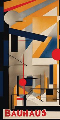 &quot;BAUHAUS 4&quot;, Acrylglasbild