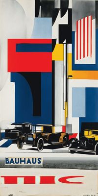 &quot;BAUHAUS 8&quot;, Acrylglasbild