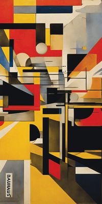 &quot;BAUHAUS 7&quot;, Acrylglasbild