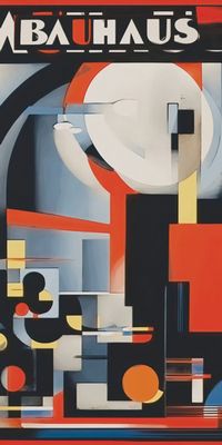 &quot;BAUHAUS 9&quot;, Acrylglasbild