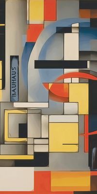 &quot;BAUHAUS 10&quot;, Acrylglasbild