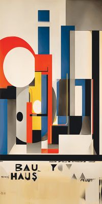 &quot;BAUHAUS 11&quot;, Acrylglasbild