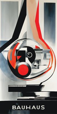 &quot;BAUHAUS 12&quot;, Acrylglasbild