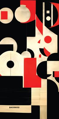 &quot;BAUHAUS 14&quot;, Acrylglasbild