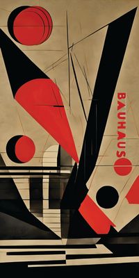 &quot;BAUHAUS 17&quot;, Acrylglasbild