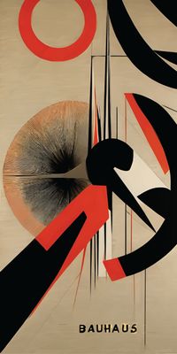 &quot;BAUHAUS 18&quot;, Acrylglasbild