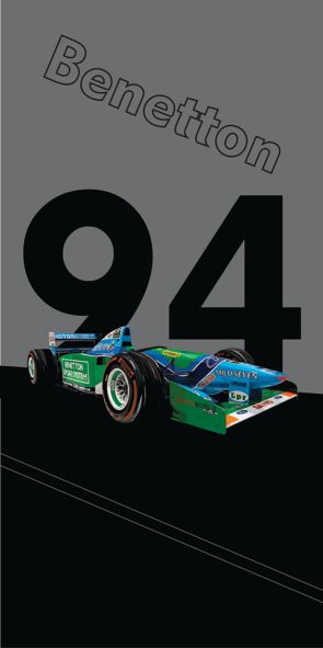 &quot;Benetton Ford B194&quot;, Acrylglasbild
