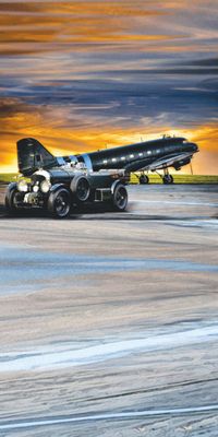&quot;Bentley &amp; DC 3&quot;, Acrylglasbild