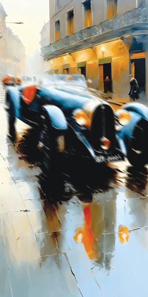 &quot;blueRACE 6&quot;, Acrylglasbild