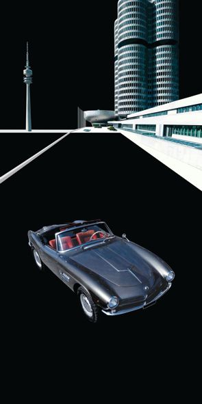 &quot;BMW 507&quot;, Acrylglasbild