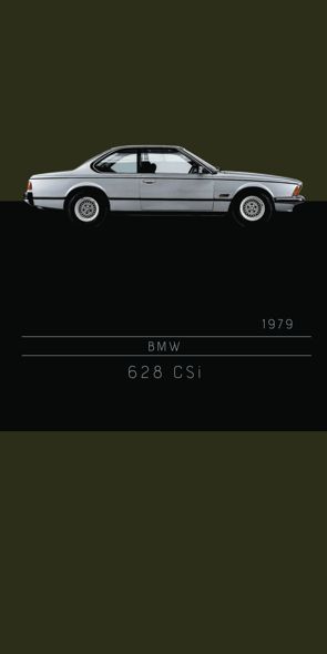 &quot;BMW 633 CSi&quot;, Acrylglasbild
