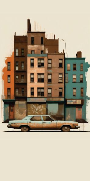 &quot;BRONX 1975&quot;, Acrylglasbild
