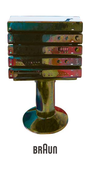 &quot;BRAUN&quot;, Acrylglasbild