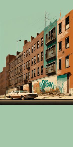 &quot;BRONX 1976&quot;, Acrylglasbild