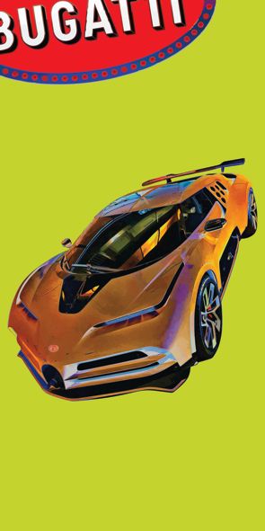 &quot;Bugatti Cientodieci&quot;, Acrylglasbild