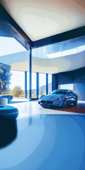 &quot;California Villa 6&quot;, Acrylglasbild