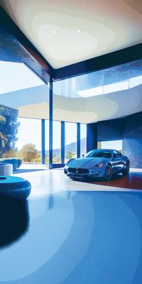&quot;California Villa 6&quot;, Acrylglasbild