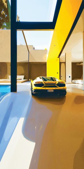 &quot;California Villa 9&quot;, Acrylglasbild