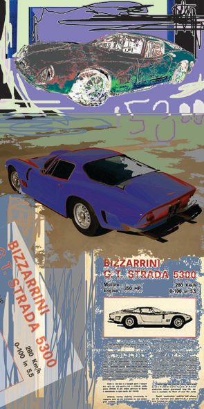 &quot;Bizzarrini 5300 STREET&quot;, Acrylglasbild