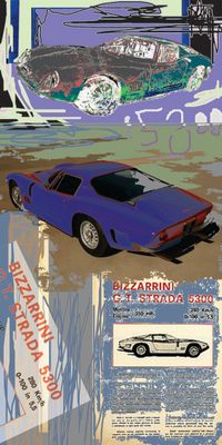 &quot;Bizzarrini 5300 STREET&quot;, Acrylglasbild