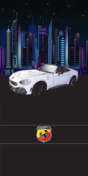 &quot;city Abarth&quot;, Acrylglasbild