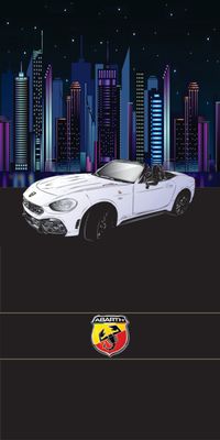 &quot;city Abarth&quot;, Acrylglasbild