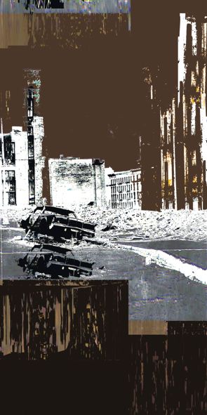 &quot;city 3&quot;, Acrylglasbild