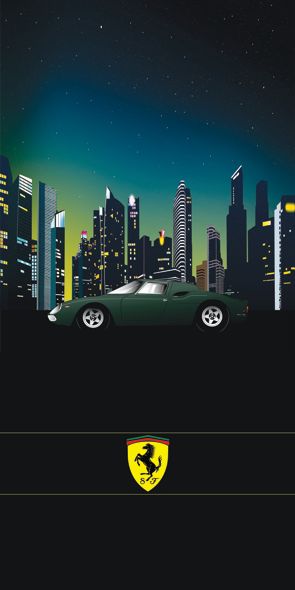 &quot;city Ferrari&quot;, Acrylglasbild