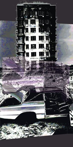 &quot;city 2&quot;, Acrylglasbild