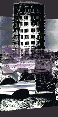 &quot;city 2&quot;, Acrylglasbild