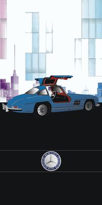 &quot;city Mercedes&quot;, Acrylglasbild