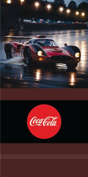 &quot;Coca Cola Racing&quot;, Acrylglasbild