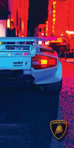 &quot;Countach 5000&quot;, Acrylglasbild