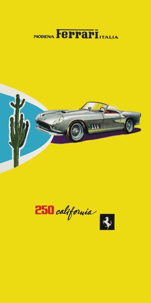 &quot;Ferrari 250 california&quot;, Acrylglasbild