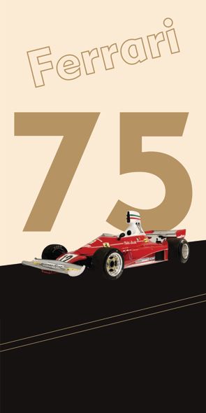 &quot;Ferrari 312T&quot;, Acrylglasbild
