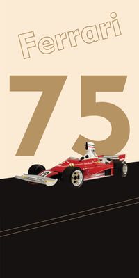 &quot;Ferrari 312T&quot;, Acrylglasbild
