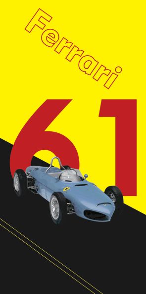 &quot;Ferrari Sharknose&quot;, Acrylglasbild