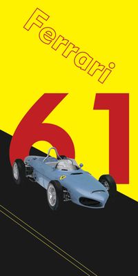 &quot;Ferrari Sharknose&quot;, Acrylglasbild