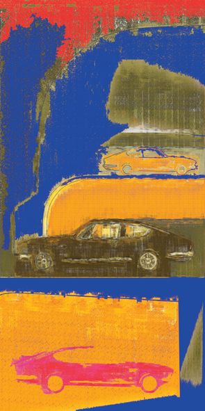 &quot;Fiat Dino STREET&quot;, Acrylglasbild