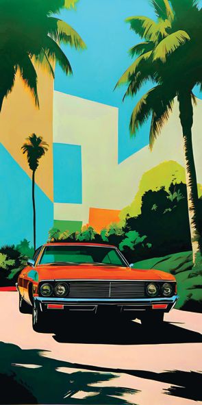 &quot;FLORIDA 18&quot;, Acrylglasbild