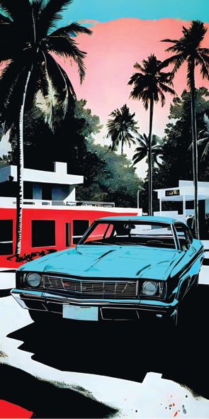 &quot;FLORIDA 11&quot;, Acrylglasbild